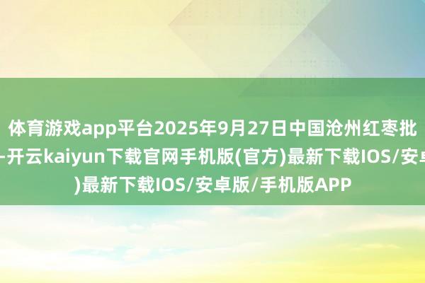 体育游戏app平台2025年9月27日中国沧州红枣批发市集价钱行情-开云kaiyun下载官网手机版(官方)最新下载IOS/安卓版/手机版APP