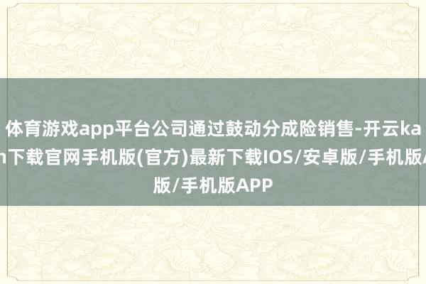 体育游戏app平台公司通过鼓动分成险销售-开云kaiyun下载官网手机版(官方)最新下载IOS/安卓版/手机版APP