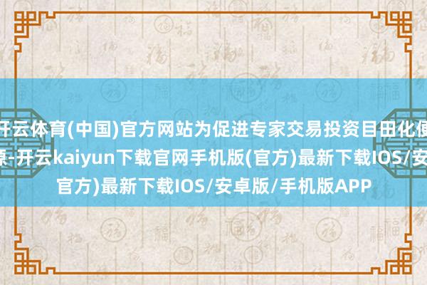 开云体育(中国)官方网站为促进专家交易投资目田化便利化注入强盛能源-开云kaiyun下载官网手机版(官方)最新下载IOS/安卓版/手机版APP