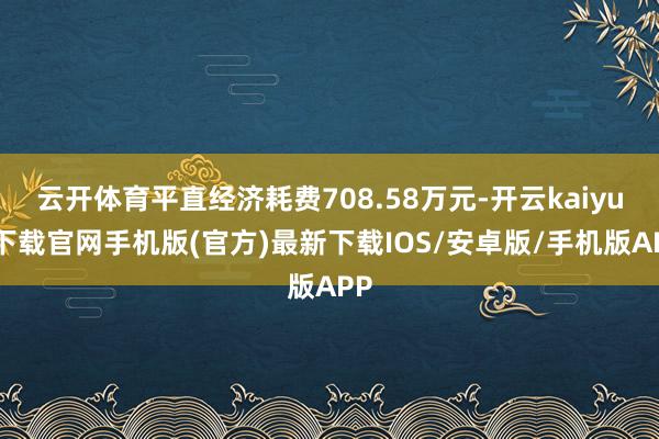 云开体育平直经济耗费708.58万元-开云kaiyun下载官网手机版(官方)最新下载IOS/安卓版/手机版APP