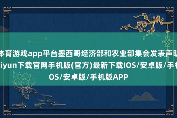体育游戏app平台墨西哥经济部和农业部集会发表声明-开云kaiyun下载官网手机版(官方)最新下载IOS/安卓版/手机版APP